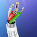 Miniatyrbild 10 av 11: Ugreen USB-A till USB-C Kabel 1.5m QC 3.0 3A - Vit (Modell US288