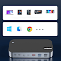 Miniatyrbild 9 av 11: Choetech M52 USB-C Hub - USB-C PD/ USB-C/ USB-A/ HDMI/ VGA/ DP/