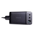 Miniatyrbild 7 av 11: Joyroom Snabbladdare GaN 65W USB-A/ 2x USB-C Svart + USB-C till