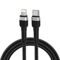 Wozinsky USB-C till Lightning Snabbladdningskabel 2m Svart 30W