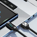 Miniatyrbild 5 av 7: USB A-USB C Kabel Wozinsky WUACC2 med Display/ 66W/ 6A/ 2m/ Svar