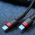 Miniatyrbild 11 av 11: Baseus USB-C till USB-C Kabel 100W PD QC 5A 2m - Grå