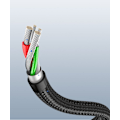 Miniatyrbild 9 av 11: Ugreen USB-A till USB-C Kabel 3A 2m Grå - Vinklad Design