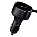 Miniatyrbild 2 av 11: Baseus Enjoyment 2-i-1 Biladdare 30W Svart (CGTX000001)