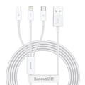 Miniatyrbild 1 av 11: Baseus Superior 3-i-1 USB-kabel - Lightning / USB Typ C / Mikro