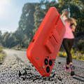 Miniatyrbild 9 av 11: Skyddsväska med rem och kedja för Xiaomi Redmi 9 – Röd