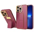 Rött Stativfodral för iPhone 13 Pro Max med inbyggt stöd