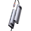 Miniatyrbild 4 av 11: Baseus Metal Gleam 8-i-1 USB-C Hub - 100W PD/ 4K HDMI/ SD/microS