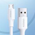 Miniatyrbild 2 av 7: Ugreen US289 60143 Micro USB/USB-A-kabel 2m - Vit
