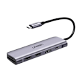 Miniatyrbild 1 av 8: Ugreen CM195 6-i-1 Adapter USB-C: HDMI & 2x USB-A 3.0 & USB-C PD