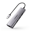 Miniatyrbild 1 av 5: Ugreen CM266 60812 5-i-1 Adapter USB-A 3.0 till RJ45 / 3x USB-A