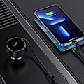 Miniatyrbild 10 av 11: Baseus Enjoyment 2-i-1 Biladdare 30W Svart (CGTX000001)