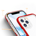 Miniatyrbild 4 av 7: Transparent 3-i-1 skal för iPhone 11 Pro Max/ gelstativ med röd