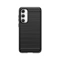 Miniatyrbild 6 av 6: Flexibelt Karbonmönstrat Skal för Samsung Galaxy S23 FE – Svart