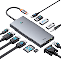 Miniatyrbild 4 av 11: Baseus PortalJoy Serie 13-i-1 USB-C HUB - HDMI/DP/VGA/USB-A/USB-
