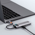 Miniatyrbild 11 av 11: Baseus Metal Gleam USB-C Hub 5-i-1/ PD 100W/ HDMI/ Grå (WKWG0200