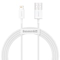 Miniatyrbild 1 av 11: Baseus Superior USB till Lightning Kabel 2/4A 1/5 m Vit (CALYS-B