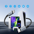 Miniatyrbild 4 av 7: Choetech XCC-1014 USB-C till USB-C Kabel PD 60W Grå