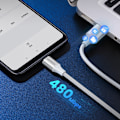Miniatyrbild 5 av 11: Ugreen USB-A till USB-C Kabel 1.5m QC 3.0 3A - Vit (Modell US288