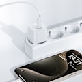 Miniatyrbild 5 av 7: Acefast A73 Mini PD 20W GaN Väggladdare + USB-C kabel - Vit