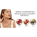 Pikkukuva 4 / 5: Metiz Lymphvity Magnetherapy Quartz Gemstone riipus kaulakoru, lymph & laihtuva kaulakoru, 5 mm, naaras