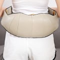 Pikkukuva 4 / 5: Beige Six Button, sähköinen niska-, niska- ja selkähierontavärinä ja infrapuna Shiatsu-hieronta lievittää jännitystä ja jäykkyyttä