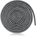 Miniatyrbild 1 av 5: Flätat Packning för Insats och Spis Längd 3mX 8mm Glasfiber Tätningslist Skorstens Tätningsrep för Eldstäder Vedspis Dörr (Grå)