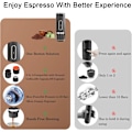 Miniatyrbillede 4 af 5: Bærbar espressomaskine, mini espressomaskine, selvoppvarmende kaffemaskine kompatibel med formalet kaffe, håndkaffemaskine