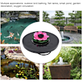 Pikkukuva 3 / 5: Lotus-aurinkolähdepumppu - Mini-aurinkovoimalla toimiva kelluva vesisuihkulähde lintukylpyihin, puutarhalampiin, ulkouima-altaisiin (vaaleanpunainen)