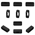 Miniatyrbild 5 av 5: 10 st watch 18/20/22/26 mm mjuk silikonbyte watch öglehållare Hållare kompatibel Garmin Fenix ​​6x 6s Yj51-3, vuxen, unise