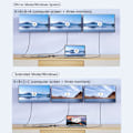 Miniatyrbillede 4 af 5: 12-i-1 USB C Docking Station Hub, USB C Adapter til 3 skærme 2 HDMI 4K, VGA, USB 3.0/2.0, USB C, SD/TF kortlæser, Ethernet, PD 100W, 3.5mm lyd p