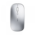 Miniatyrbild 1 av 5: Uppladdningsbar trådlös mus, Silent Infamous Click Mini Silent Optical Mouse, Ultratunn 1600 Dpi för bärbar dator, PC, bärbar dator, dator, Macbook (Clear Sil
