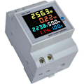 Miniatyrbild 1 av 4: Energiförbrukningsindikator D52-2066 Enfas hushållsintelligent wattimme-mätare elektrisk skena-typ multifunktions wattimme-mätare LCD-display