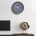 Miniatyrbild 2 av 2: Modern Silent Non-Ticking Wall Clock, Silent Mute Wall Clock Väggpendel för sovrum Kök Vardagsrum Grå 30CM