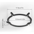 Miniatyrbillede 2 af 5: Støbejerns Wok Pan Stativ Universal Wok Stativ Gas Wok Adapter til Støbejernspande Skridsikker Sort, til Brændere, Gaskomfurer, Komfurer