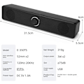 Miniatyrbillede 2 af 5: Computerhøjttalere Barhøjttalere Højttalere Skærm Computer Bærbar Desktop Højttalere Til Desktop Kablede Højttalere Stik I USB LED Dobbelthøjttalere HiFi