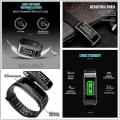 Miniatyrbild 5 av 5: 2 i 1 Smart Armband Bluetooth Headset Vattentät Watch Trådlös hörlur Y1, vuxen, svart