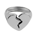 Miniatyrbild 1 av 5: Broken Heart Chunky Ring Stapelbara midi-ringar för kvinnor tjejer julfest dekor,A53,hane