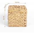 Miniatyrbillede 3 af 5: Vævæskeskrinholder | Flettet Vævæskeskrinbetræk | Kvadratiske Kleenex-Æskeskrin | Boheme Dekorativ Rattan Vævæskeskrinbetræk til Bord og Badeværelse