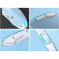 Miniatyrbild 2 av 4: AJ52 Watcher RGB Gaming Mouse, Programmerbar 6 knappar, Ergonomisk LED-bakgrundsbelyst USB Gamer-mös Dator Bärbar PC, för Windows Mac OS Linux, Blå