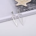 Miniatyrbild 3 av 5: Triangel Dangle Drop Örhängen Metall Geometrisk Form Örhängen Smycken För Kvinnor Tonårstjejer,barn,kvinna