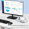 Miniatyrbild 4 av 5: USB-C Hub, USB-dockningsstation, USB-C-adapter, 5-i-1 för MacBook Pro Air M1/M2, 4K HDMI, USB 3.0, USB-C, 100W PD, för Apple för iPad Dell Samsung Swi