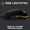 Miniatyrbild 2 av 4: Spel med anpassningsbar RGB-belysning, 6 programmerbara knappar, 8K Captor för spel, spårning upp till 8 000 DPI, Ultralight Black