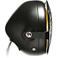 Pikkukuva 5 / 5: moottoripyörän ajovalo Hi/Lo 6 1/2" universal musta universal integroidut ajovalot Grill Bobber Chopper Custom ect (C)