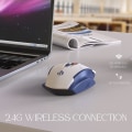 Miniatyrbild 2 av 5: Trådlös, uppladdningsbar trådlös 2.4G USB (synlig power), ergonomisk dator, Silent Mouse Laptop, 3 Dpi Level Mecha Version single Mode 2.4G