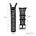 Miniatyrbillede 2 af 5: Gummiarmbånd til Suunto Ambit 1 2 3 Sportsur Soft Strap Loop Armbånd, voksen, unisex