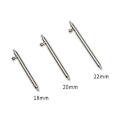 Miniatyrbild 2 av 3: 2st 18/20/22 mm rostfritt stål Quick Release watch Band Spring Bar Pin, vuxen, unisex