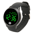 Miniatyrbild 2 av 5: Digital vattentät watch Multifunktionell Snygg färgpekskärm Nedräkningstimer 12 24 timmar watch Black Shell Black Belt