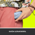 Miniatyrbild 4 av 5: Logitech Pebble Mouse M350s, snygg trådlös Bluetooth mus, lätt, lätt att byta, kompatibel med Windows, macOS, iPadOS, Android och Chro