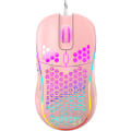 Miniatyrbild 1 av 5: Honeycomb trådad spelmus, RGB-bakgrundsbelysning, ergonomisk och lätt USB -datormus med högprecisionssensor för bärbara Windows-datorspelare (C